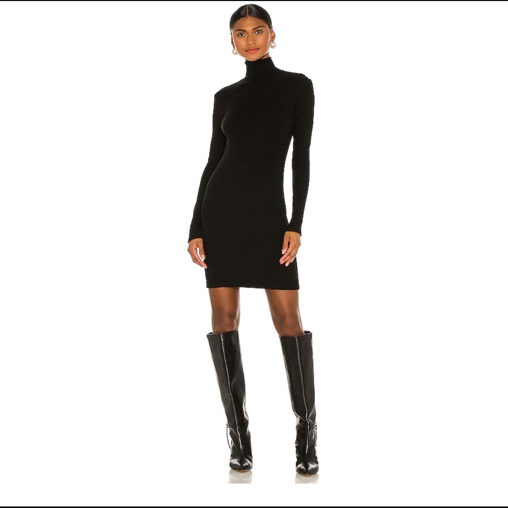 Tencel Cashmere Rib Dress in Black
Enza Costa